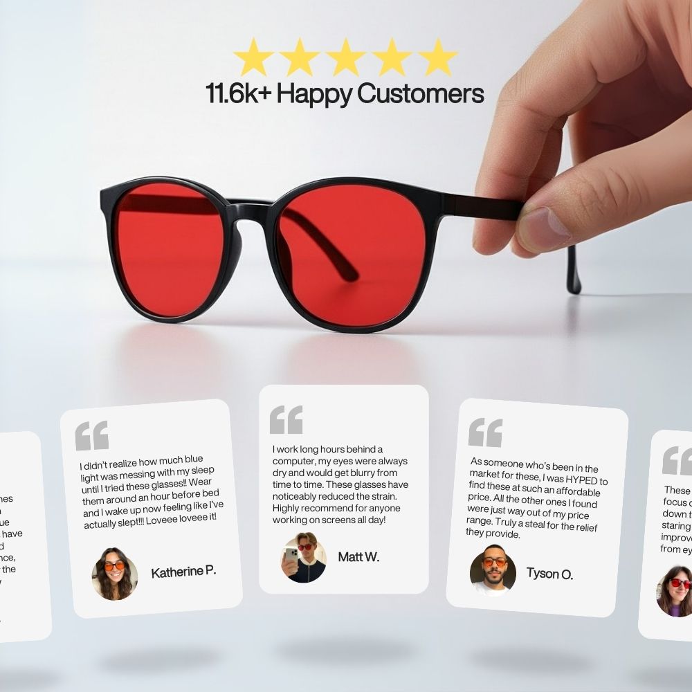 Flow® | Unisex Red Lens Blue Light Glasses